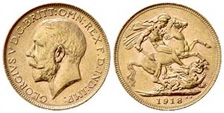 AUSTRALIA. Giorgio V (1910-1936). Sovereign 1918. Au (22mm, 8.00g). Perth. KM 29; Fr. 39. SPL