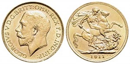 CANADA - Giorgio V (1910-1936) - Sterlina - 1911 C - AU NC Kr. 20 - FDC