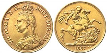GRAN BRETAGNA. Victoria (1837-1901). 2 Pounds 1887. Au (29mm, 15.99g). SCBC 3865; KM 768. SPL