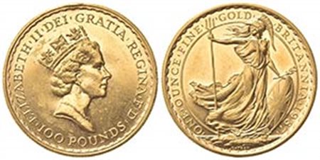 GRAN BRETAGNA. Elisabetta II. 100 Pounds 1987. Au (32.5mm, 34.00g). S. BQ1; KM 953. qSPL