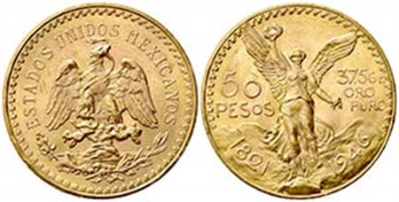 MESSICO. 50 Pesos 1946. Au (37mm, 41.79g). KM 481; Fr. 172. SPL