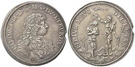 FIRENZE. Cosimo III de' Medici (1670-1723). Piastra 1676. Ar (45.5mm, 31.18g). MIR 326/3. BB+