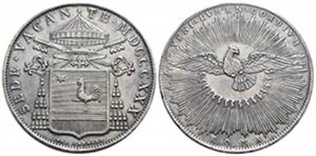 ROMA - Sede Vacante (1830-1831) - Scudo - 1830 - AG R Pag. 152; Mont. 15 - SPL-FDC