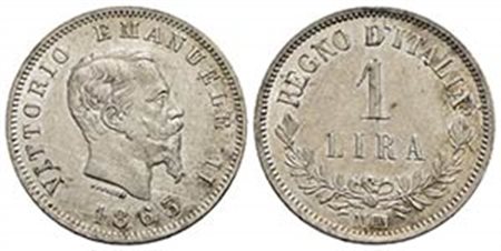 Vittorio Emanuele II Re d'Italia (1861-1878) - Lira - 1863 M Valore - AG R Pag. 516; Mont. 208 - qFDC