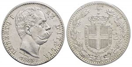 Umberto I (1878-1900) - 2 Lire - 1885 - AG R Pag. 595; Mont. 40 Periziata Rocco di Torrepadula - SPL-FDC