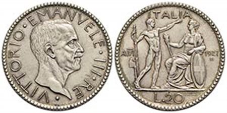 Vittorio Emanuele III (1900-1943) - 20 Lire - 1927 A VI Littore - AG Pag. 672; Mont. 65 Delicata patina - FDC