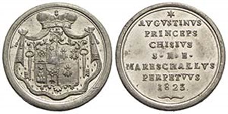 PAPALI - Sede Vacante (1823) - Medaglia - 1823 Opus: Pasinati Ø: 28 mm. - (MB g. 9,03) R Boccia 81; Bart. p. 242 Monsignor Marazzani Prefetto e Governatore