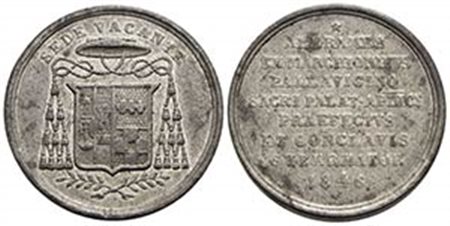 PAPALI - Sede Vacante (1846) - Medaglia - 1846 Opus: Pasinati Ø: 33 mm. - (MB g. 12,65) R Boccia 103; Bart. p. 268