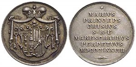 PAPALI - Sede Vacante (1878) - Medaglia - 1878 Opus: Pasinati Ø: 28 mm. - (AG g. 10,3) R Boccia 108; Bart. p. 300 Principe Chigi Maresciallo - qFDC