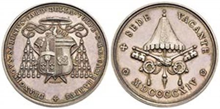 PAPALI - Sede Vacante (1914) - Medaglia - 1914 Opus: Bianchi Ø: 39 mm. - (AG g. 23,77) RR Boccia 112; Bart. 340 Camerlengo Francesco Salesio Della Volpe (seconda variante) - FDC