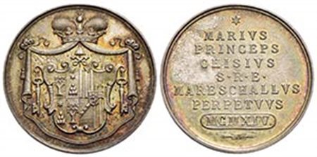 PAPALI - Sede Vacante (1914) - Medaglia - 1914 Opus: Pasinati Ø: 29 mm. - (AG g. 12,28) RR Boccia 113; Bart. 340 Maresciallo del Conclave Principe Mario Chigi Stupenda patina - FDC