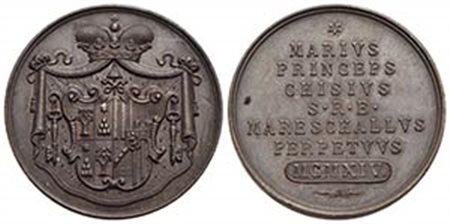 PAPALI - Sede Vacante (1914) - Medaglia - 1914 Opus: Pasinati Ø: 29 mm. - (AE g. 9,86) R Boccia 113; Bart. 340 Maresciallo del Conclave Principe Mario Chigi - FDC