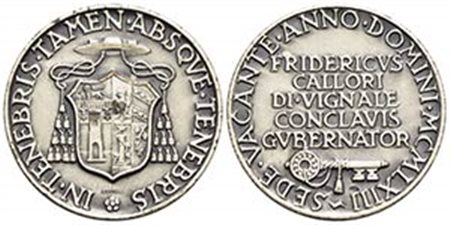 PAPALI - Sede Vacante (1963) - Medaglia - 1963 Opus: Mistruzzi Ø: 32 mm. - (AG g. 16,26) Boccia 126; Bart. p. 394 Governatore della Sede Vacante Arcivescovo Federico Callori di Vignale - FDC