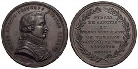 PORTOGALLO - Joao Principe Reggente (1799-1816) - Medaglia - 1800 Opus: Hamerani Ø: 48 mm. - (AE g. 49,15) RR - qFDC
