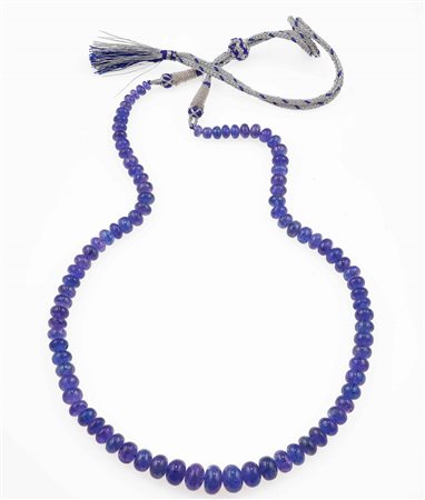 Collana con tanzaniti per ct 428.00