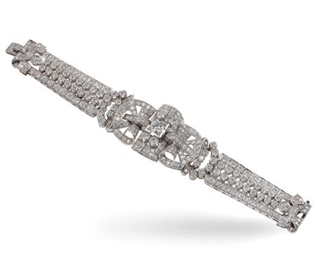 Bracciale con diamanti taglio brillante