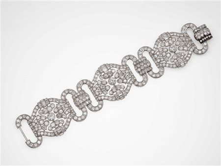 Bracciale a segmenti con diamanti