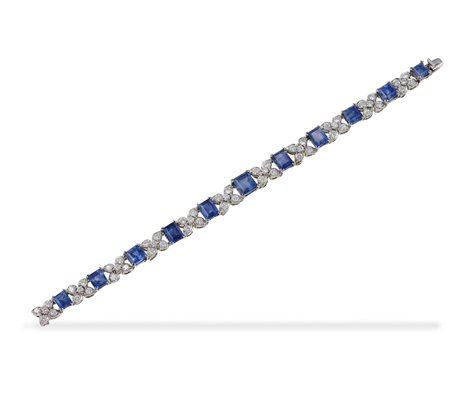 Bracciale con zaffiri Sri Lanka e diamanti