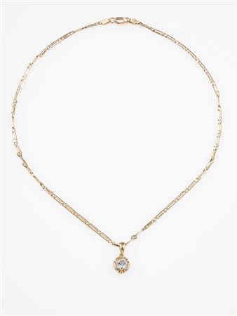 Solitaire taglio brillante di ct 1.13, colore K, clarity VVS2, fluorescence none graining