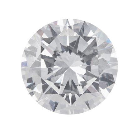 Solitaire taglio brillante di ct 6.58, colore G, clarity VVS2, fluorescence very faint blue