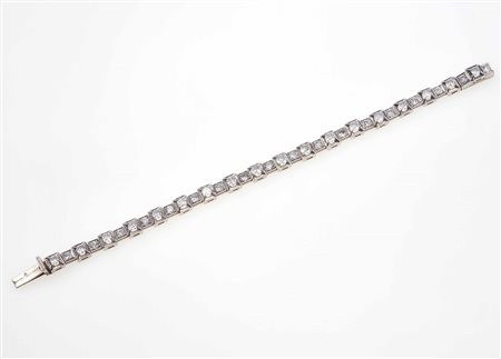 Bracciale con diamanti taglio brillante per ct 4.50 circa