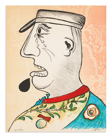 ENRICO BAJ (1924-2003) - Le Grand Charles (Larmes de Généraux), 1965