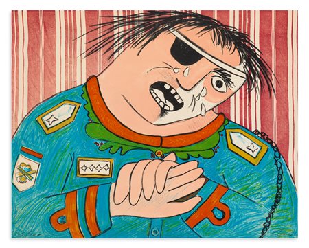 ENRICO BAJ (1924-2003) - Dayan (Larmes de Généraux), 1965