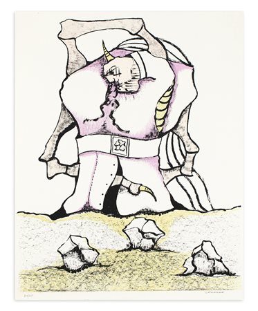 JORGE CAMACHO (1934-2011) - Senza Titolo (El circulo de piedra), 1970