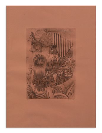 HANS BELLMER (1902-1975) - Senza Titolo (Incendio a Marsiglia), 1970 circa