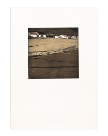 KARL PLATTNER (1919-1986) - Case in Venosta, 1983