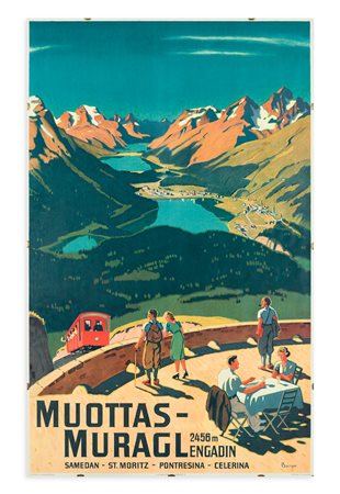 WILLY FRIEDRICH BURGER (1882-1964) - Muottas - Muragl Engadin, 1937