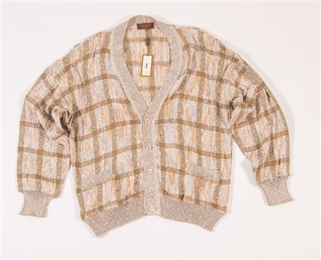 YVES SAINT LAURENT Tricots pour homme Cardigan in lino e cotone sui toni del...