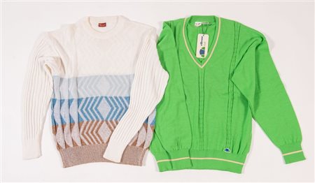 ELLESSE Lotto composto da due maglioncini in lana e cotone sui toni del...