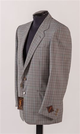 YVES SAINT LAUREN Diffusion homme Giacca maschile in tessuto leggero di lana...