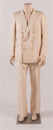 YVES SAINT LAURENT Completo maschile composto da giacca e pantalone in seta...