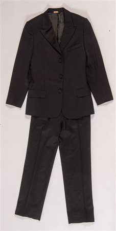 VERSACE Completo maschile composto da pantalone e giacca in lana sui toni del...