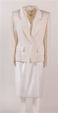YVES SAINT LAURENT Variation Tailleur composto da gonna e giacca lavorata in...