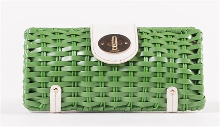 KATE SPADE Clutch rigida con struttura intrecciata modello Wicker Clutch...
