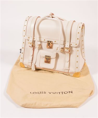 LOUIS VUITTON Borsa da viaggio modello L'Extravagant color avorio con...