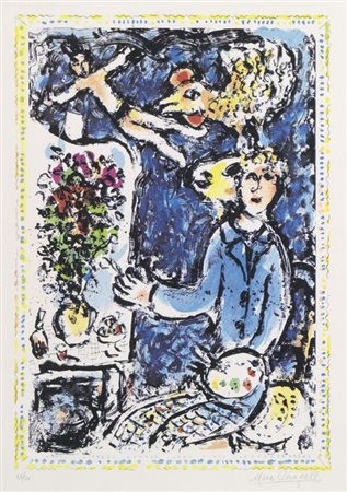 Marc Chagall Vitebsk 1887 - Saint Paul de Vence 1985 L'Atelier Bleu, 1983...