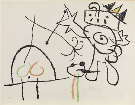 Joan Miró Barcellona 1893 - Palma di Maiorca 1983 Ubu en las baleares, 1971...