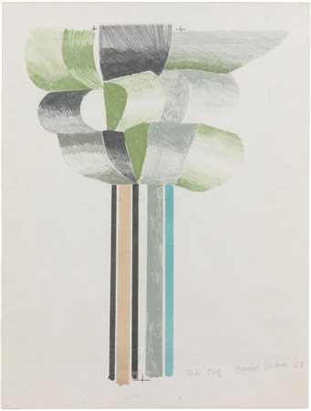 David Hockney Bradford 1937 Tree, 1968 Litografia, es. trial proof, cm....