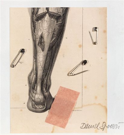 Daniel Spoerri Galati 1930 Spingole francesi, 1993 Collage su carta, cm....