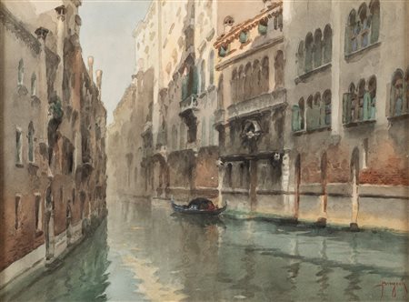 Emanuele Brugnoli (Bologna 1859-Venezia 1944)  - Canal interno
