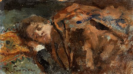Roberto Fontana (Milano 1844-1907)  - Riposo