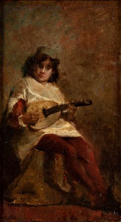 Roberto Fontana (Milano 1844-1907)  - Il paggio