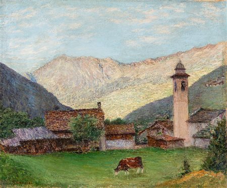 Giuseppe Carozzi (Milano 1864-Monaco 1938)  - Verso l'Engadina