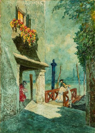Rodolfo Paoletti (Venezia 1866-Milano 1934)  - Gli amanti