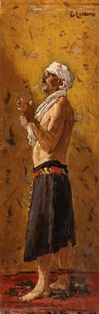 Ettore Cercone (Messina 1850-Sorrento 1896)  - In preghiera