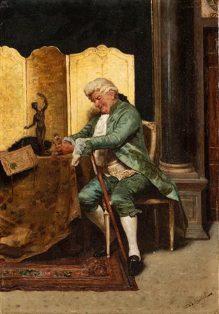 Giuseppe Guzzardi (Adrano 1845-Firenze 1914)  - Il collezionista